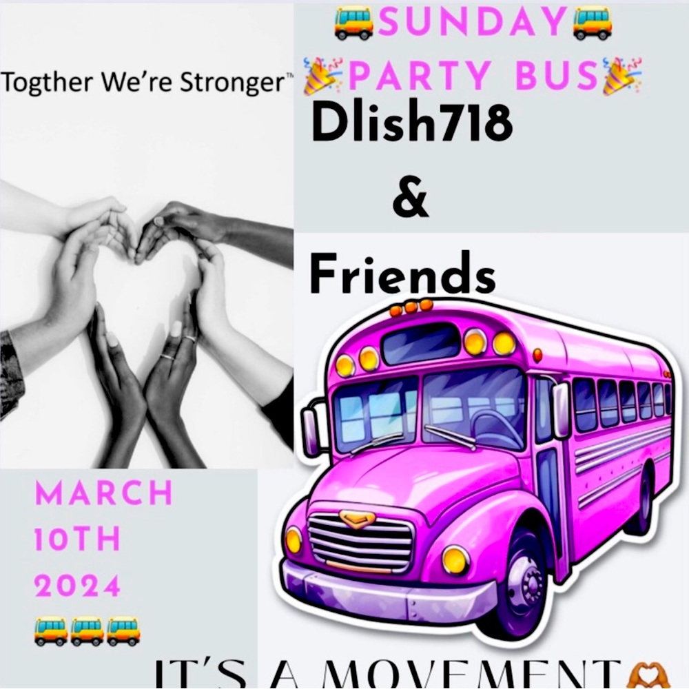 Join me on the Party 🚌 Bus Sun Mar 10th @6 PM CST